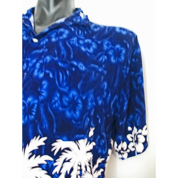 Mango Hawaiian Tropical Island Camp Shirt Sz XXL, Polyester - Picture 8 of 10